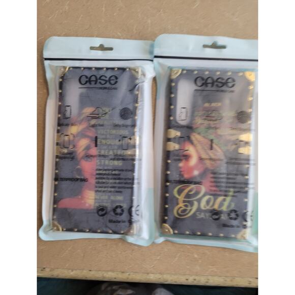 Samsung Galaxy A34 5G Phone Case Blk/Gold Hardware Religious New Lot of 2 - Picture 7 of 8